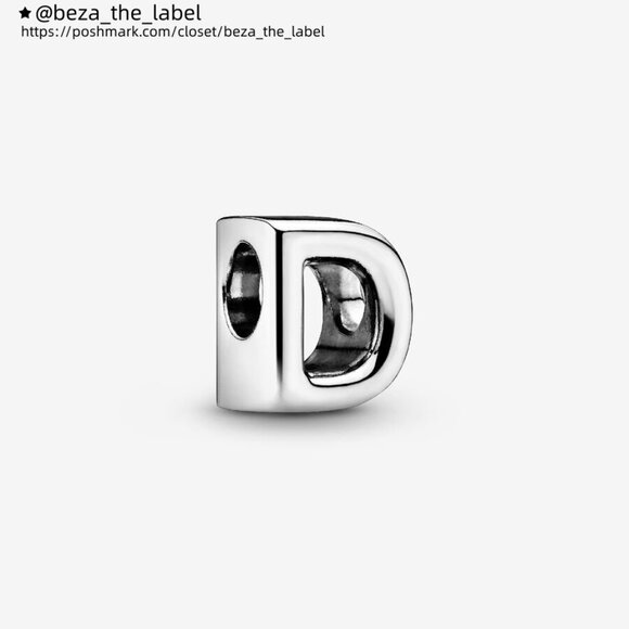 Pandora Letter D Alphabet Charm - Picture 1 of 2